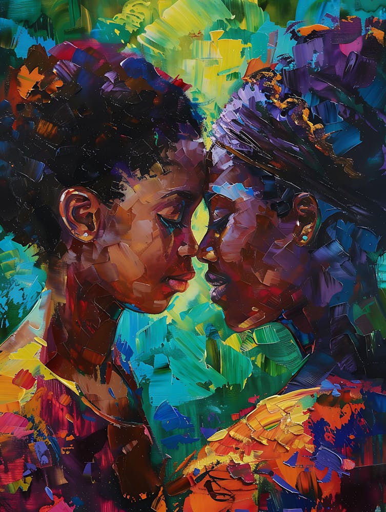 Vibrant Afro Mother And Daughter 13