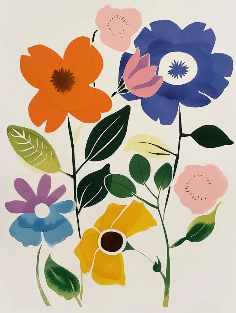 Painted Florals Moonflower 2