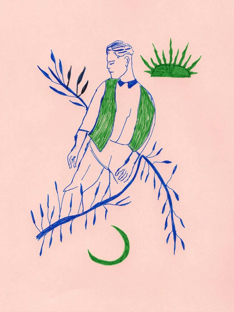 Green Boy   Midcentury