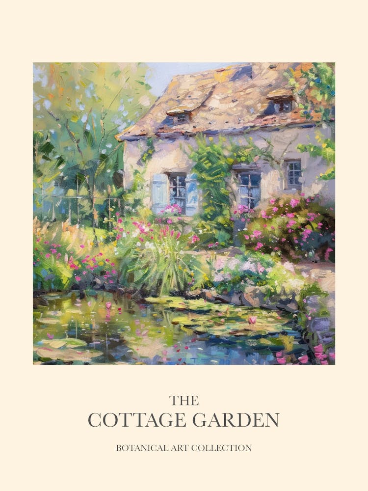 Cottage Garden Poster Floral Tapestry 3