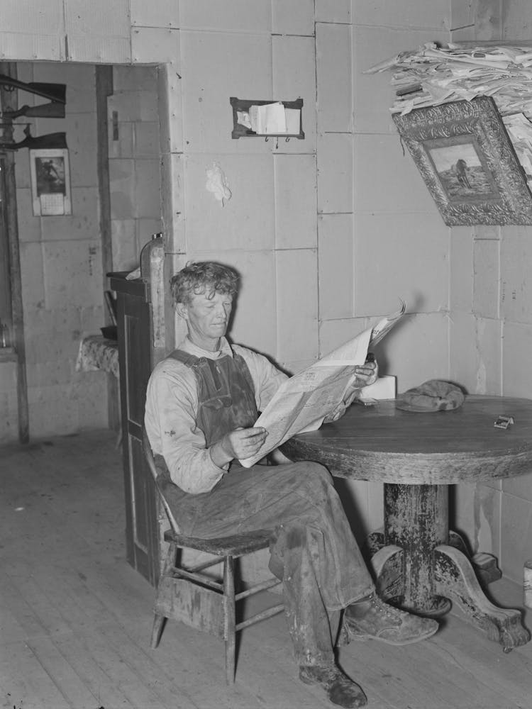 Herman Gerling, Farmer Near Wheelock, North Dakota By Russell Lee