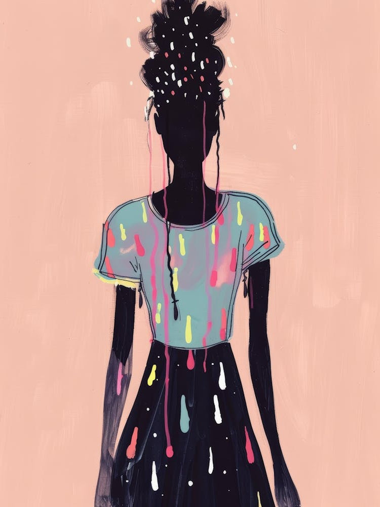 Girl With Paint Splatters