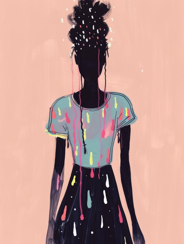 Girl With Paint Splatters