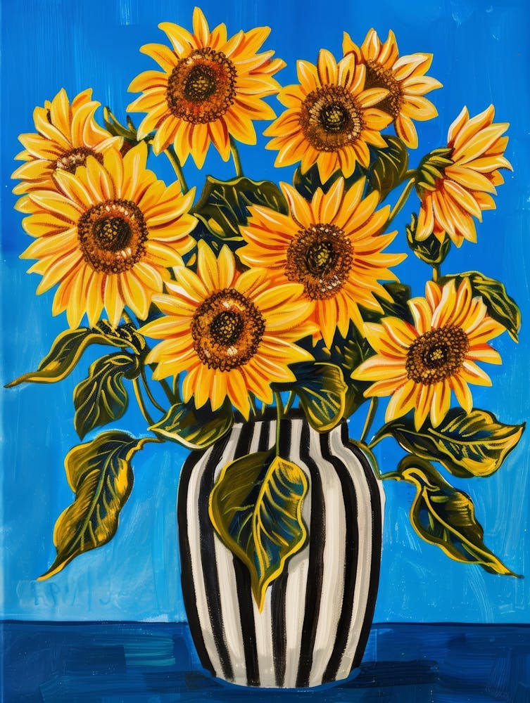 Sunflowers In A Vase 26