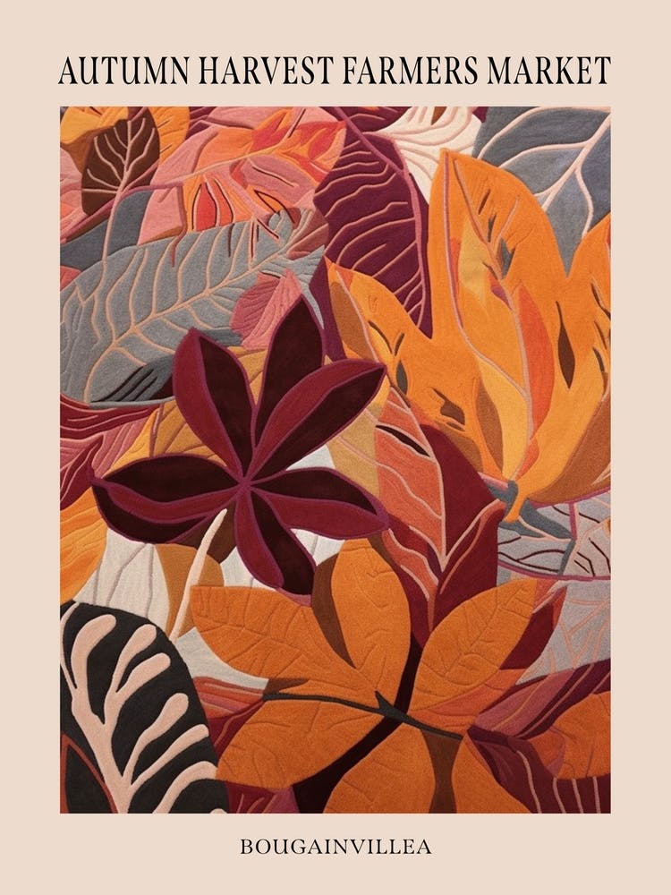 Fall Botanicals Bougainvillea 1 Poster