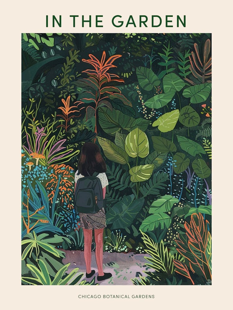 In The Garden Poster Chicago Botanical Gardens 3