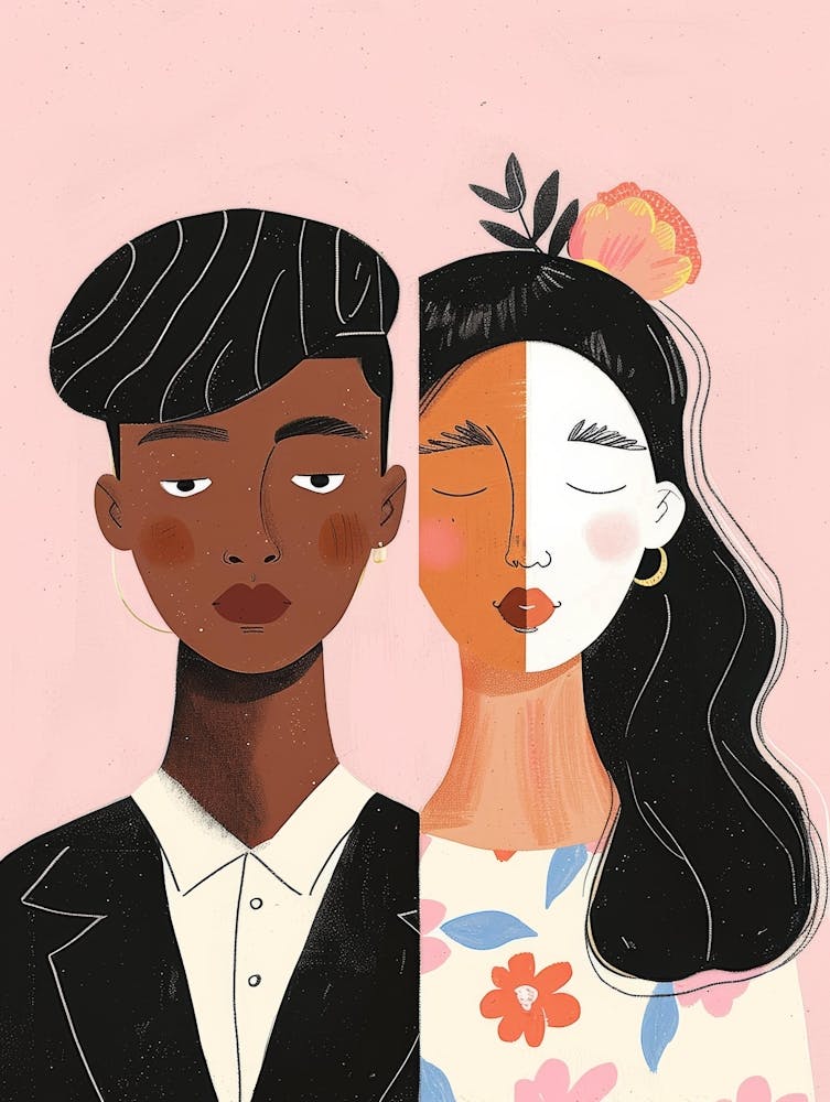 Illustration Of A Couple 3