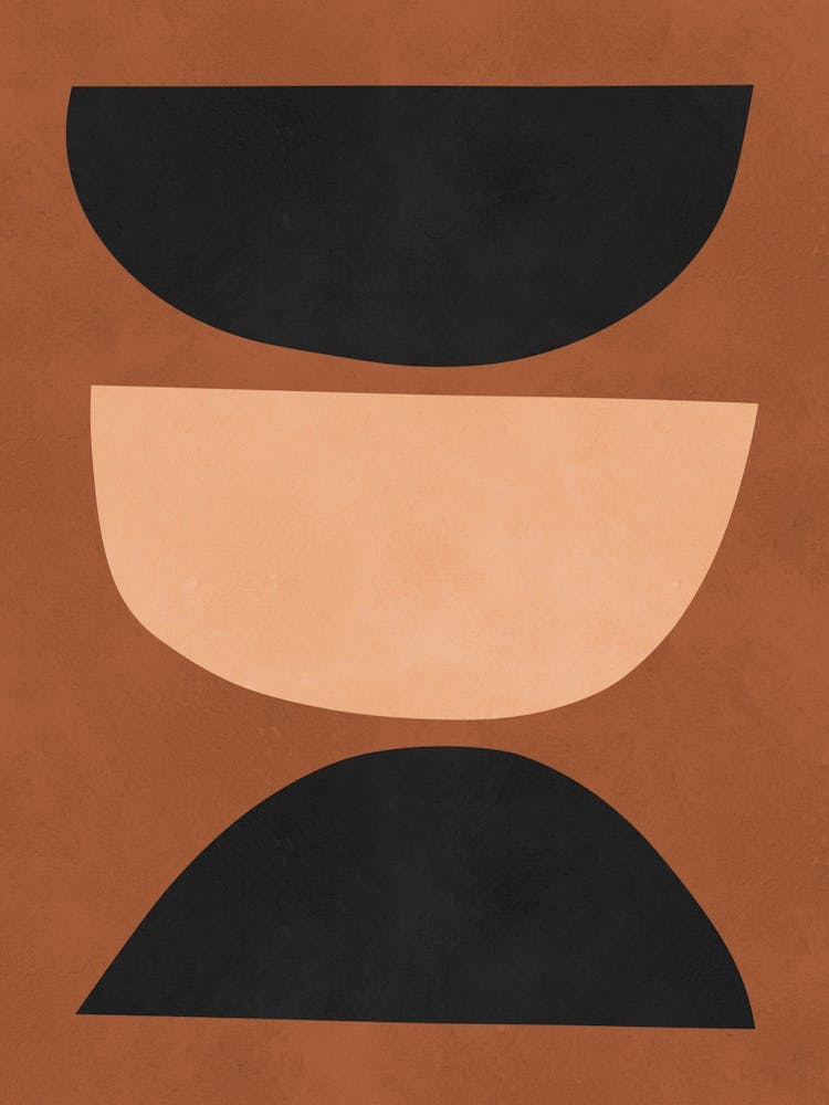 Brown geometric art 8
