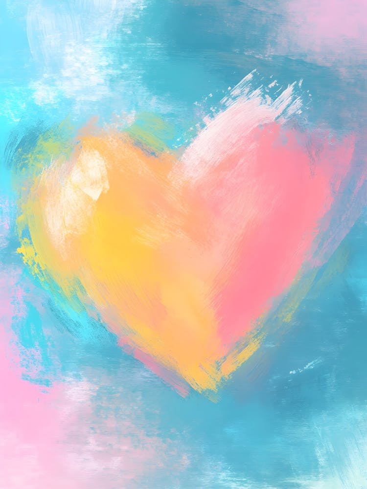 Heart Abstract Painting