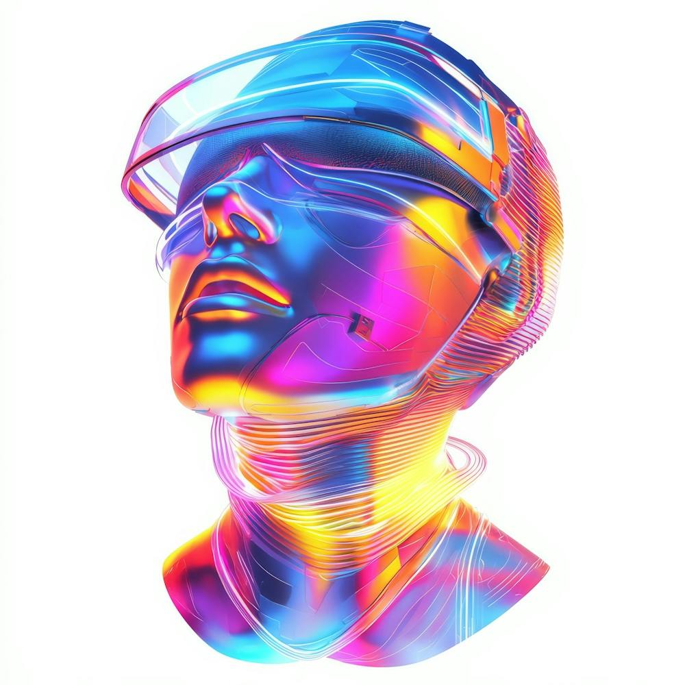 Vr Glasses.Generated AI. Wall