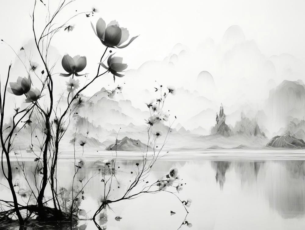 Nature Abstract Black And White 1