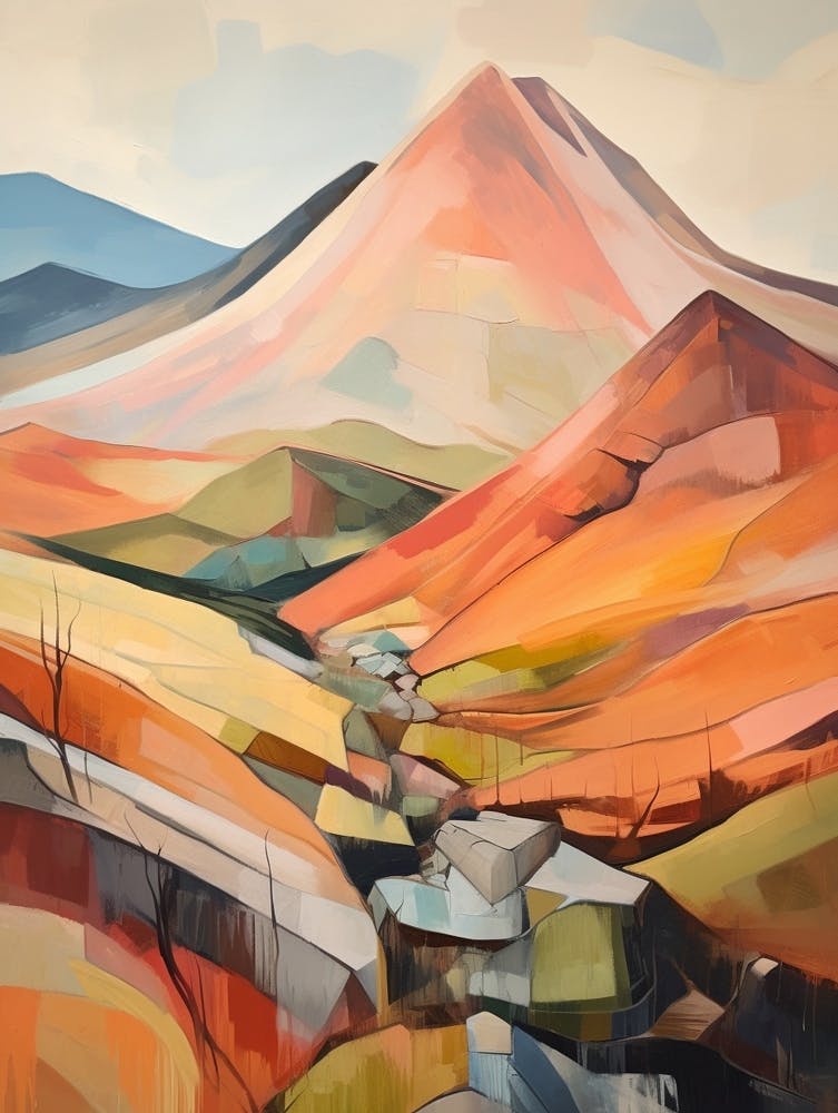 Beinn Tulaichean Scotland Mountain Painting