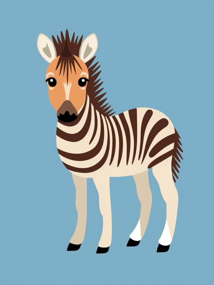 Baby Animal Illustration  Zebra 5