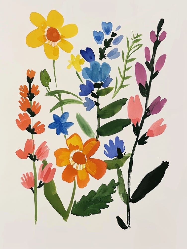 Painted Florals Snapdragon 4