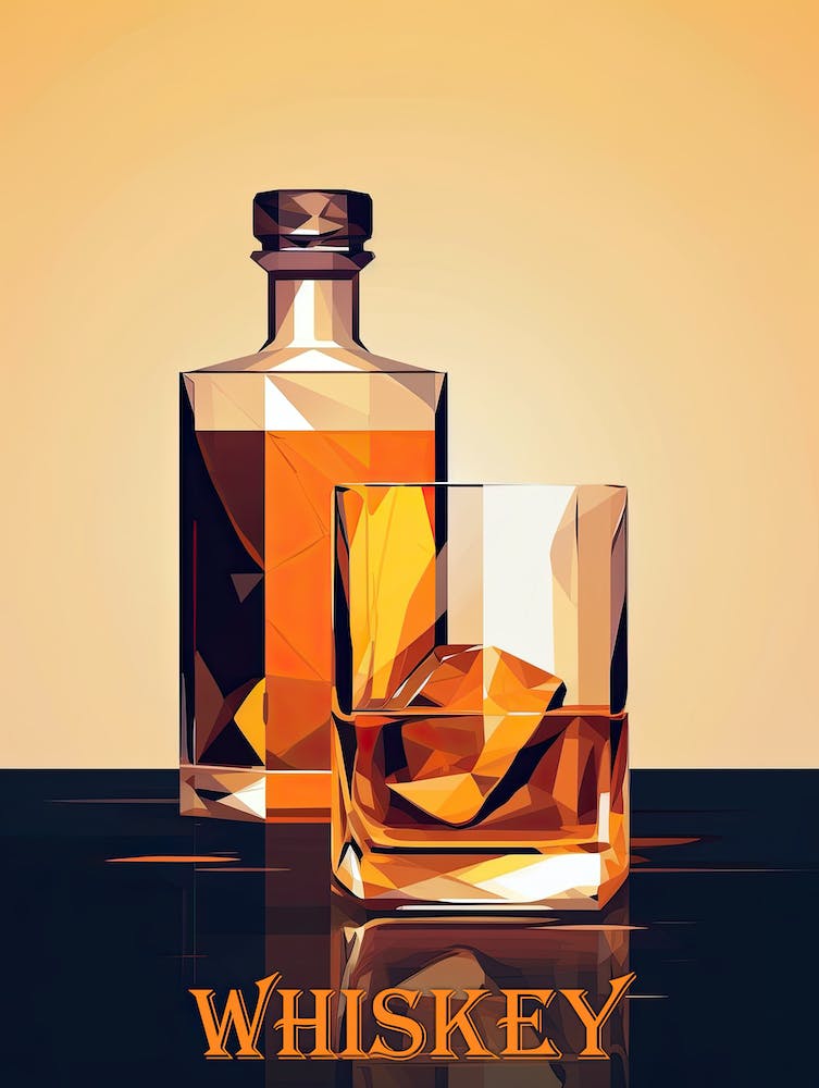 Vintage Whiskey Charms: Nostalgic Posters