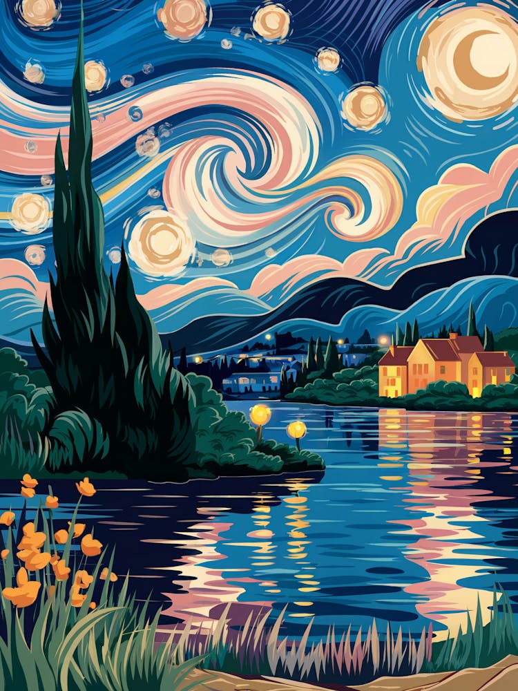 Starry Night, inspired by van Gogh