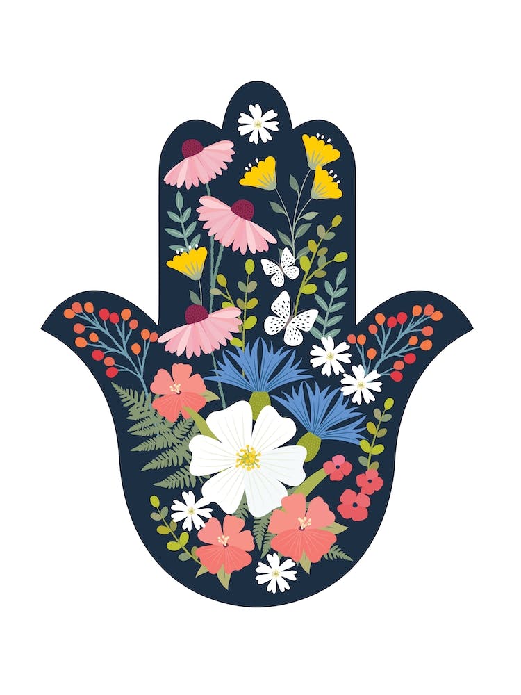Floral Hamsa 2