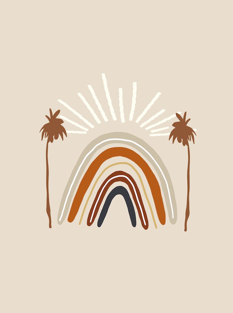 Rainbows And Palm Trees