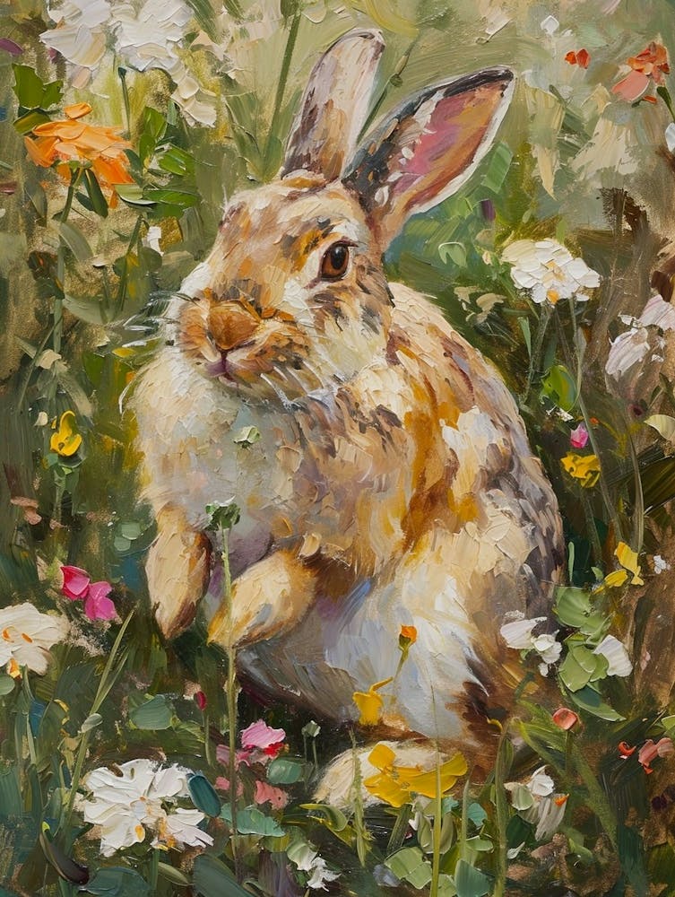 Netherland Dwarf Rabbit Painting 1