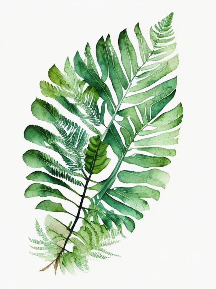 Royal Fern 1 Watercolour