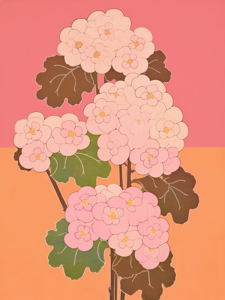 Primroses Flower Big Bold Illustration 3