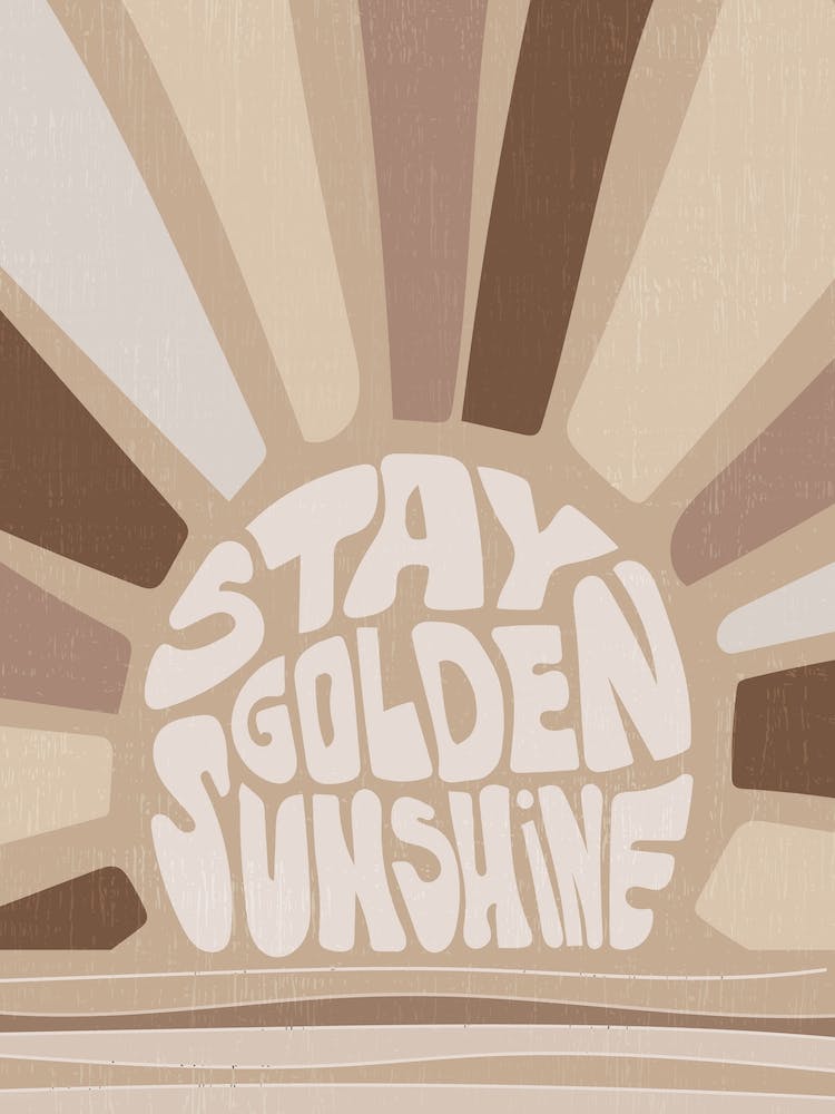 Boho sun Stay golden Sunshine