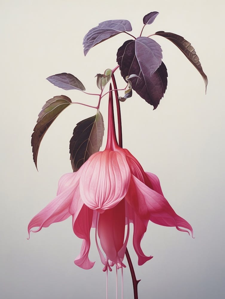 Floral Illustration Fuchsia 2
