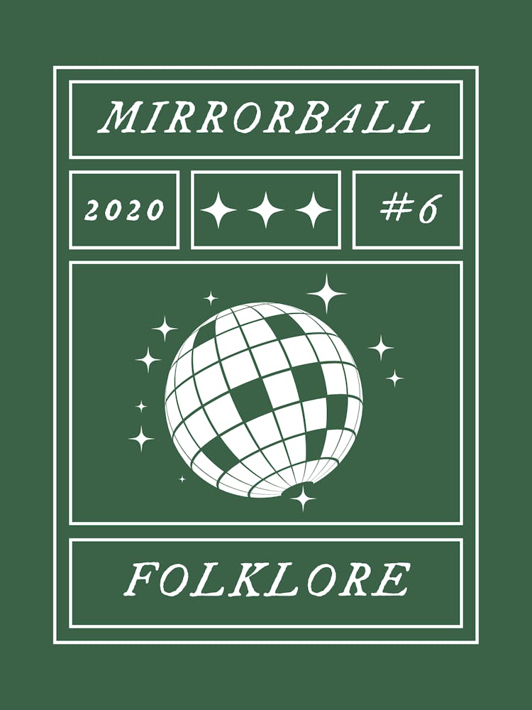 Mirrorball wall art | Music Poster