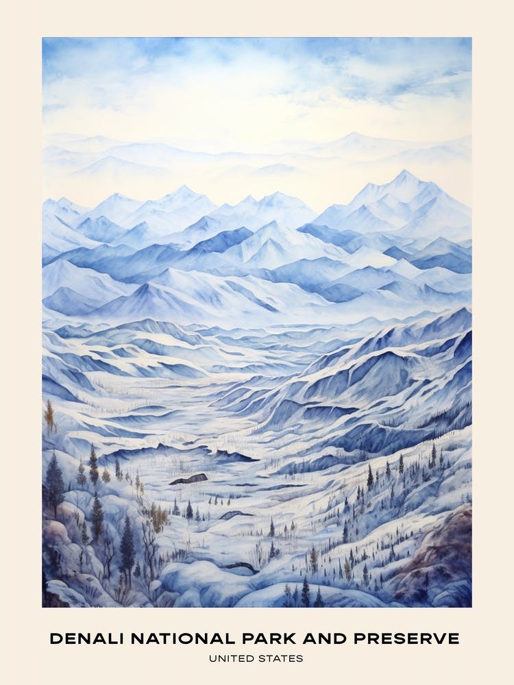 Denali National Park And Preserve United States Of America 1 Poster