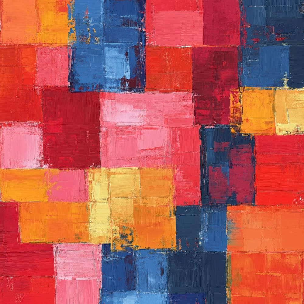 Abstract Squares Canvas Print 1