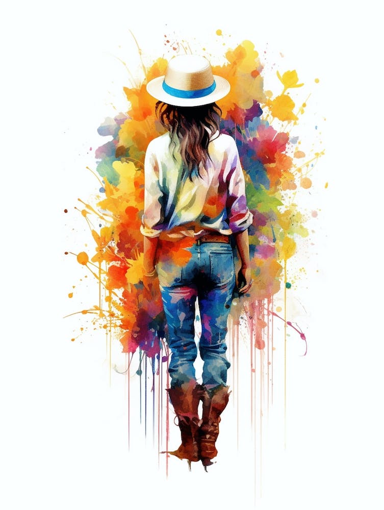 Illustration Cowgirl 3