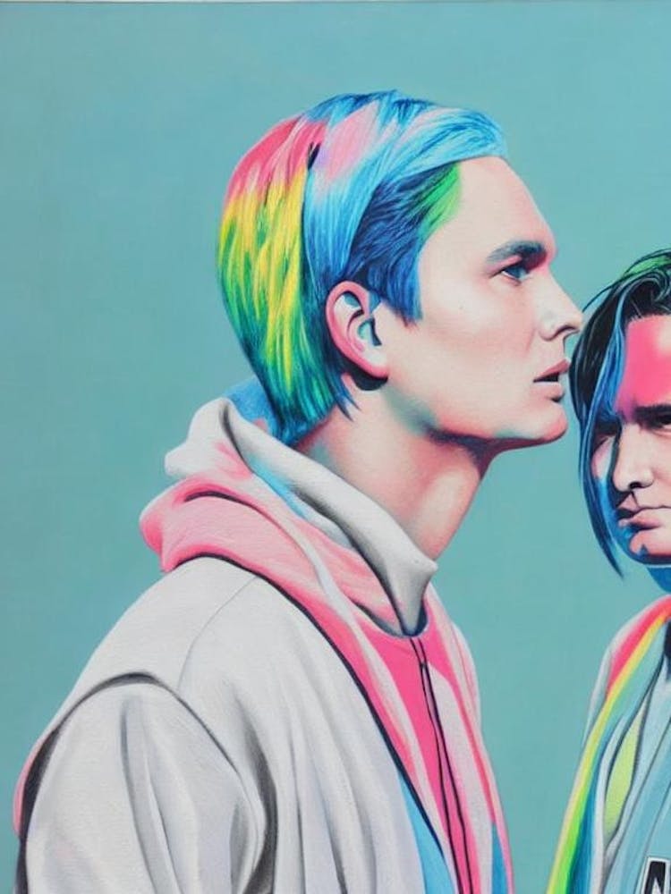 Blink 182 Colourful Illustration