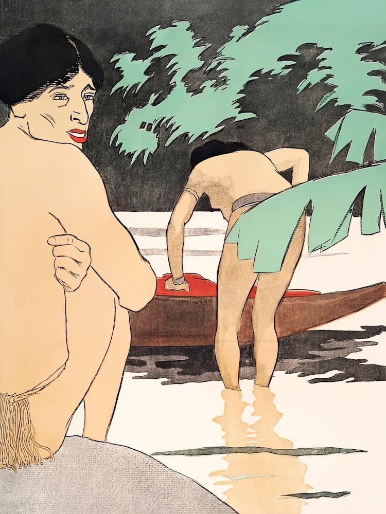 Men By The River, Edward Penfield