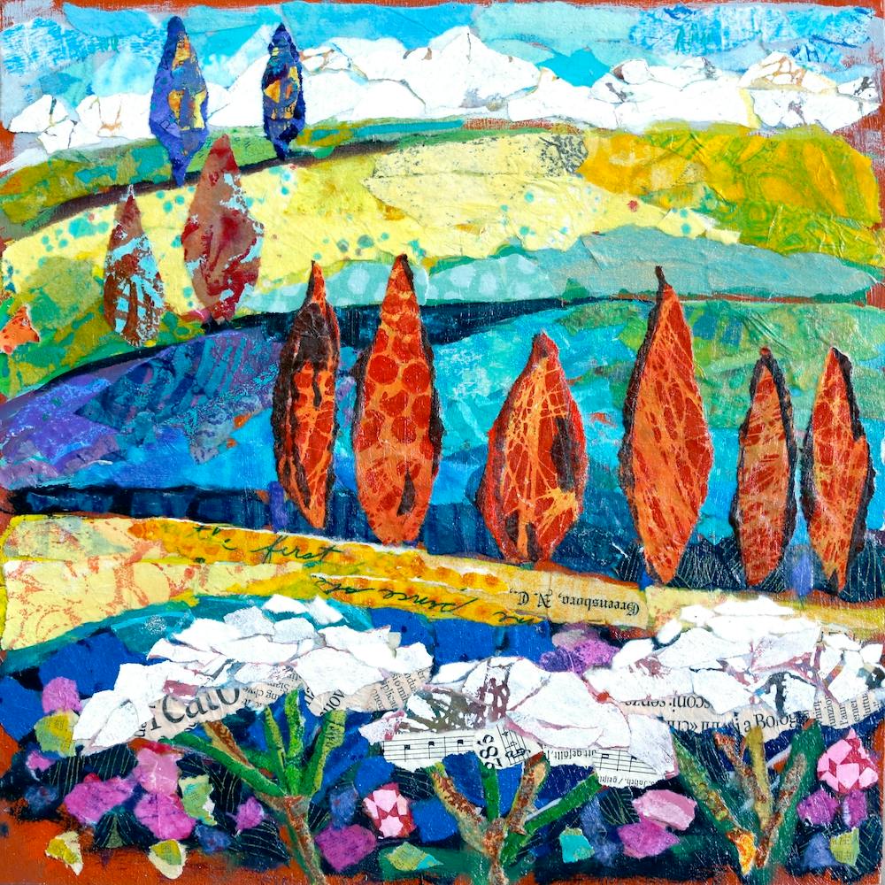 Landscape Memories Of Tuscany Square
