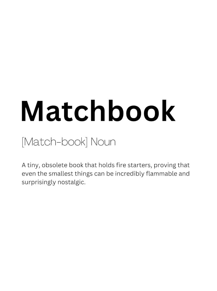 Matchbook Definition Meaning 1