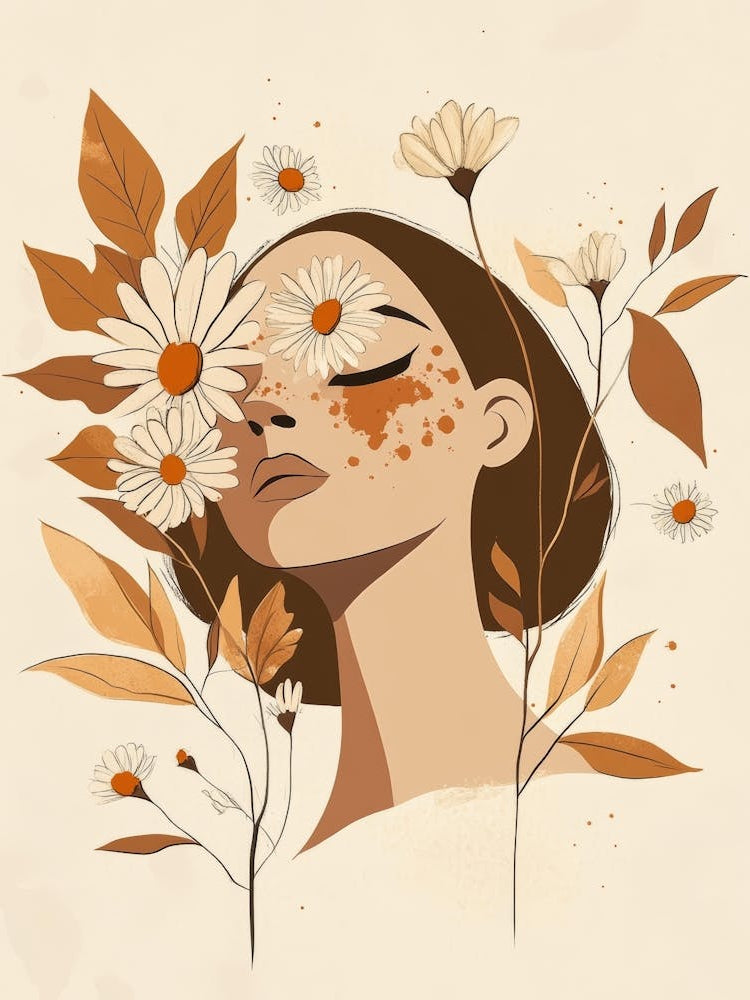 Girl With Flowers 19