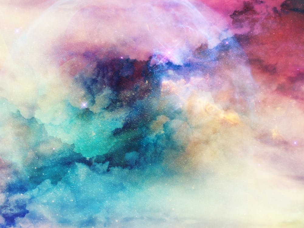 Neon Clouds Galaxy Dreams