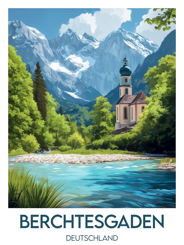 Affiche de voyage Berchtesgaden