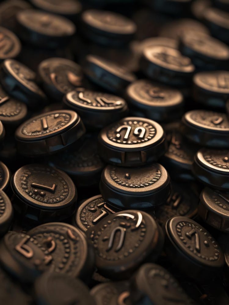 Black Metal Buttons