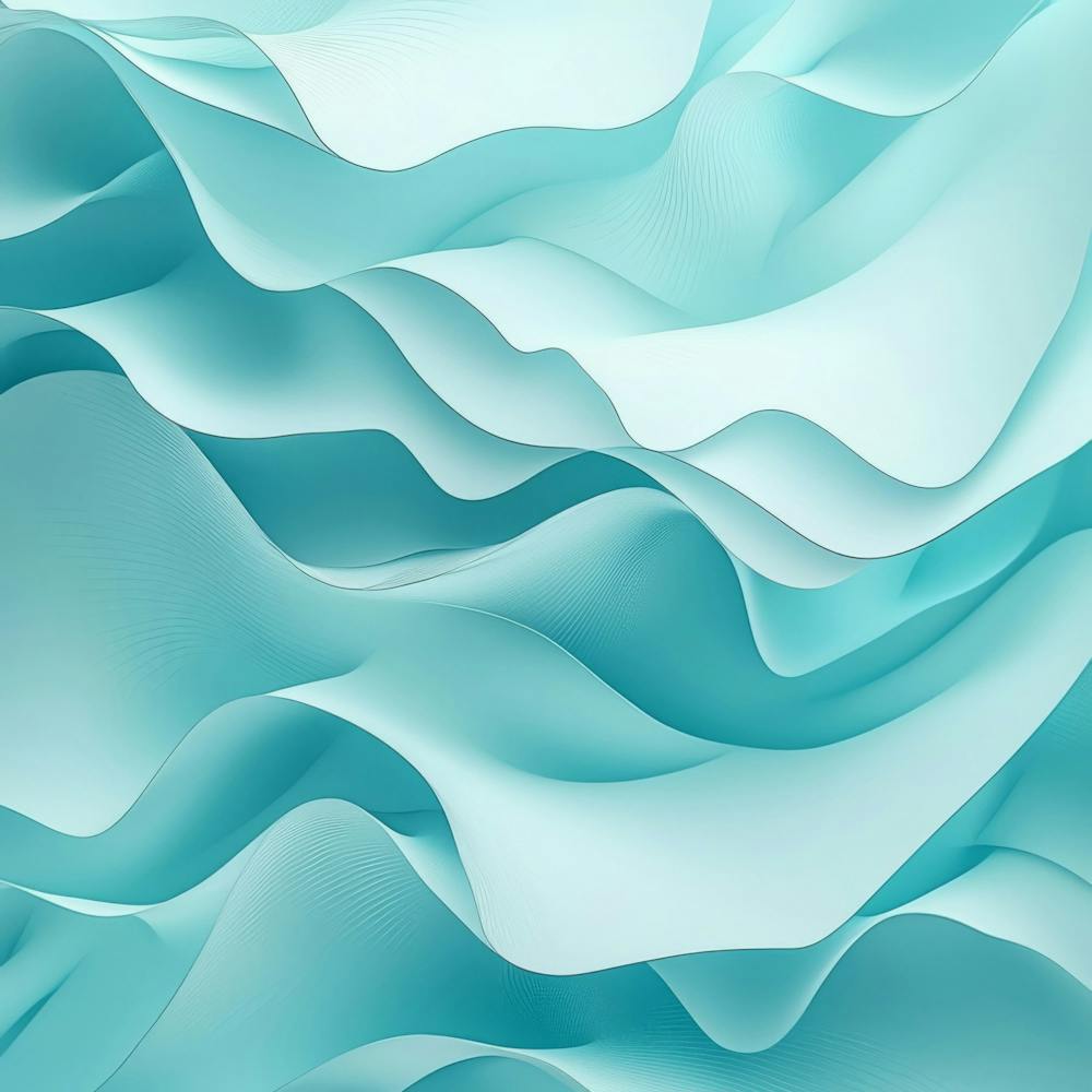 Abstract Blue Wavy Paper