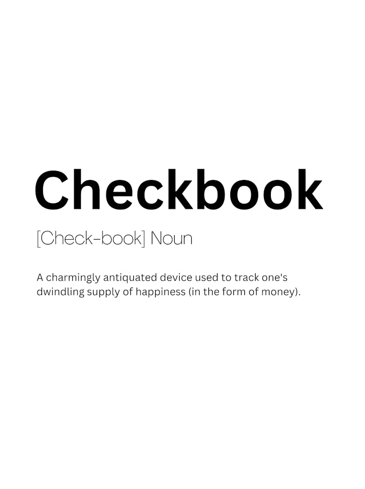 Checkbook Definition Meaning