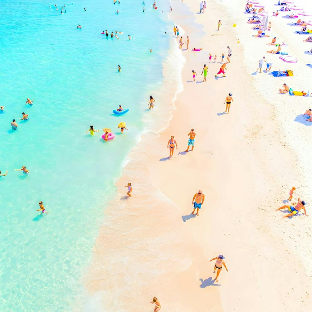 Aerial View Of A Beach
