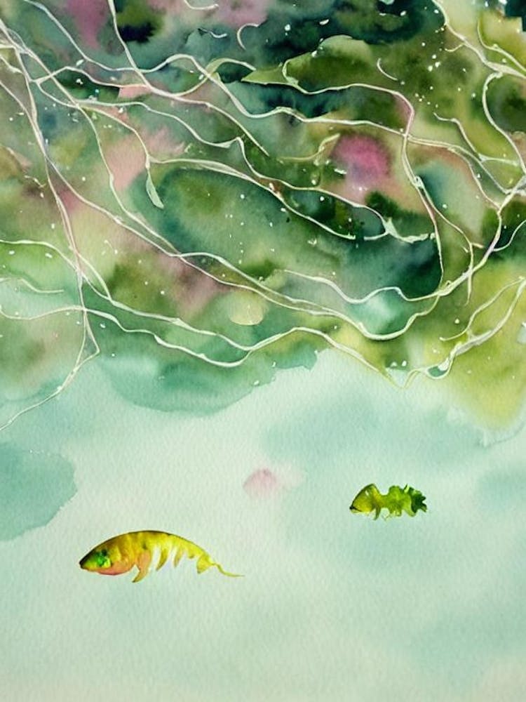 Sea Nettle Storybook Watercolour