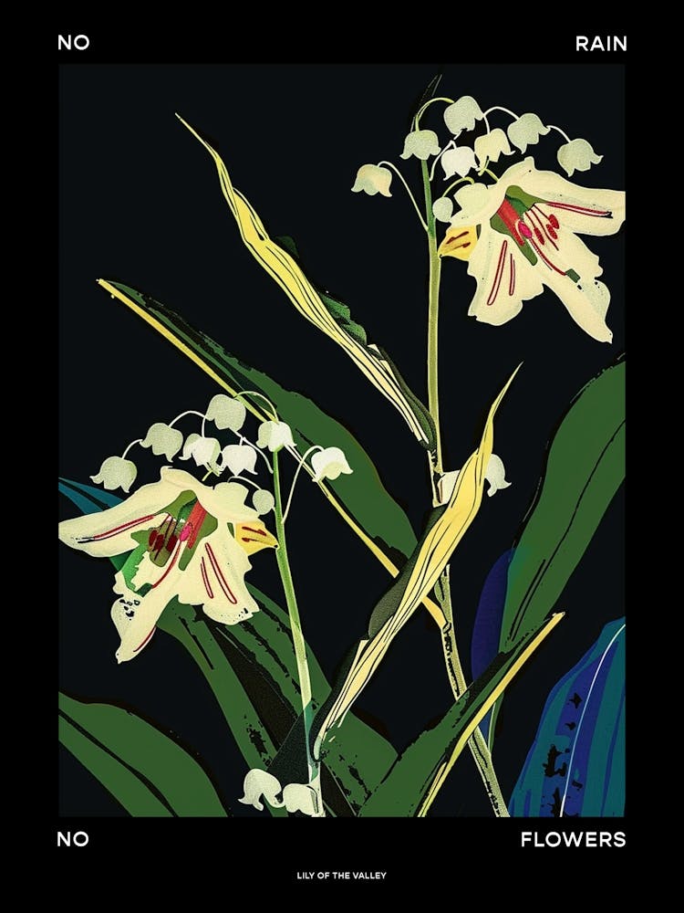 No Rain No Flowers Poster Lily Of The Valley 2