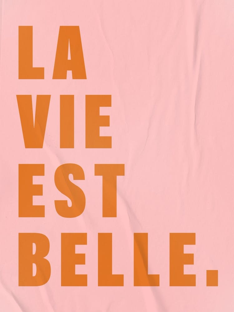 La Vie Est Belle In Pink Nude