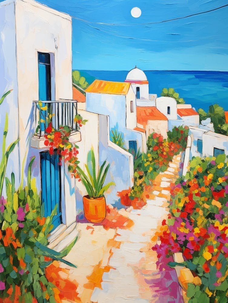 Djerba Tunisia 3 Fauvist Painting