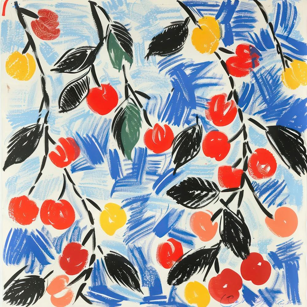 Cherry Painting Matisse Style 8