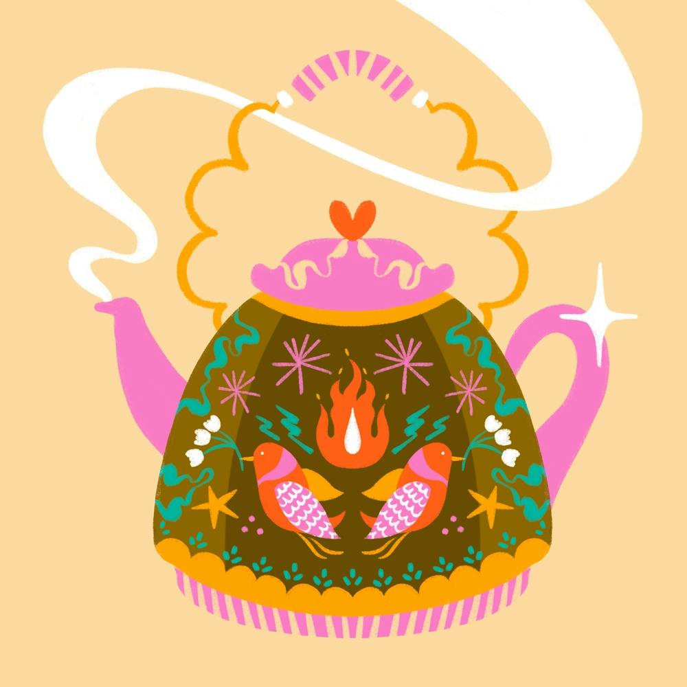 Lively Teapot Square