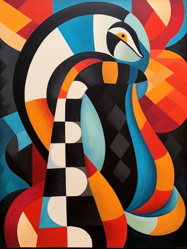 Snake Geometric Abstract 8