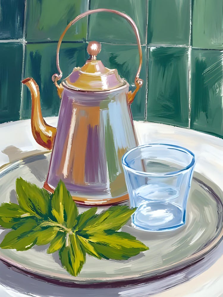 Teapot And Glass